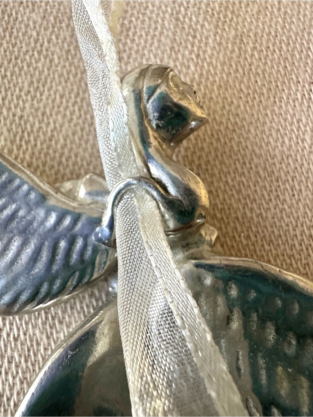Pewter Angel Hanging Ornament Eleanor Roosevelt Quote Inspirational Gift - Picture 6 of 9